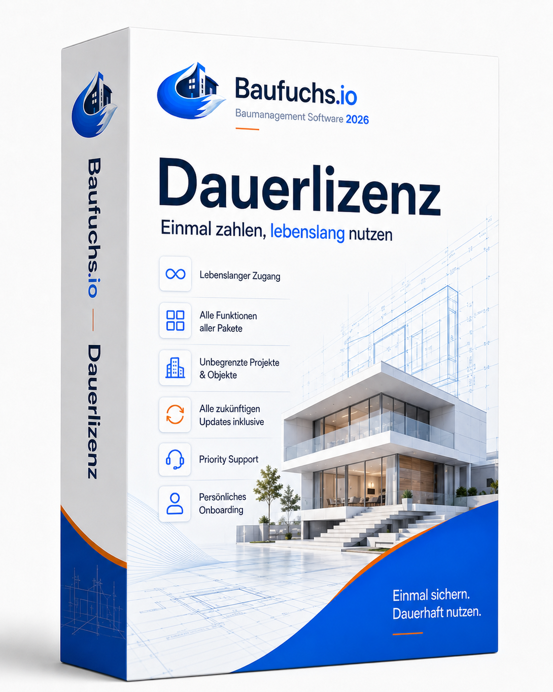 Baufuchs Dauerlizenz – einmal zahlen, lebenslang nutzen